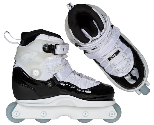 "FM 5" Black and White Gawds Pro Skate